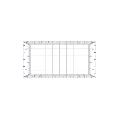 Monteret gabion type 3 100 cm x 70 cm x 50 cm (L x H x D), maskestørrelse 10 cm x 10 cm, C-ring