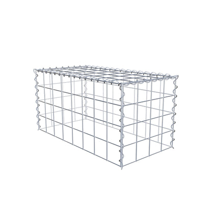Gabião tipo 3 80 cm x 40 cm x 40 cm (C x A x P), malhagem 10 cm x 10 cm, espiral