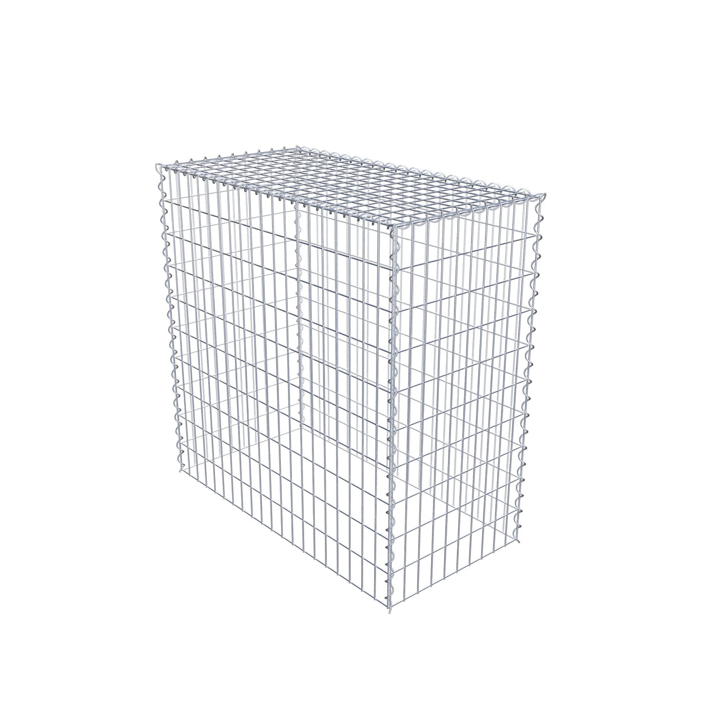 Gabion rapporté type 3 100 cm x 100 cm x 50 cm (L x H x P), mailles 5 cm x 10 cm, spirale