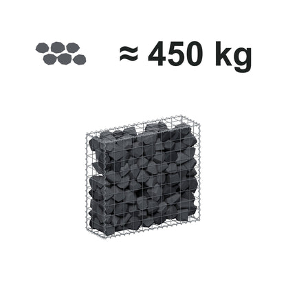 Gabione 100 cm x 90 cm x 30 cm (L x H x T), Maschenweite 10 cm x 10 cm, Spirale