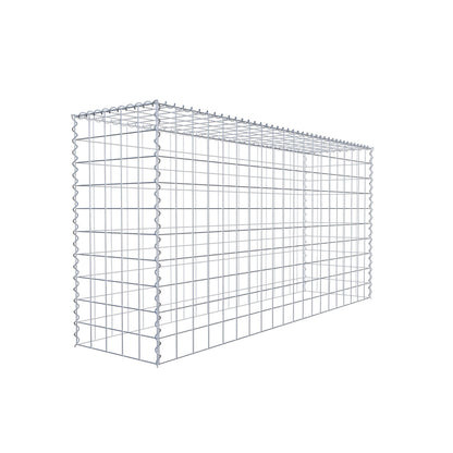 Gabion rapporté type 3 200 cm x 100 cm x 50 cm (L x H x P), mailles 10 cm x 10 cm, spirale