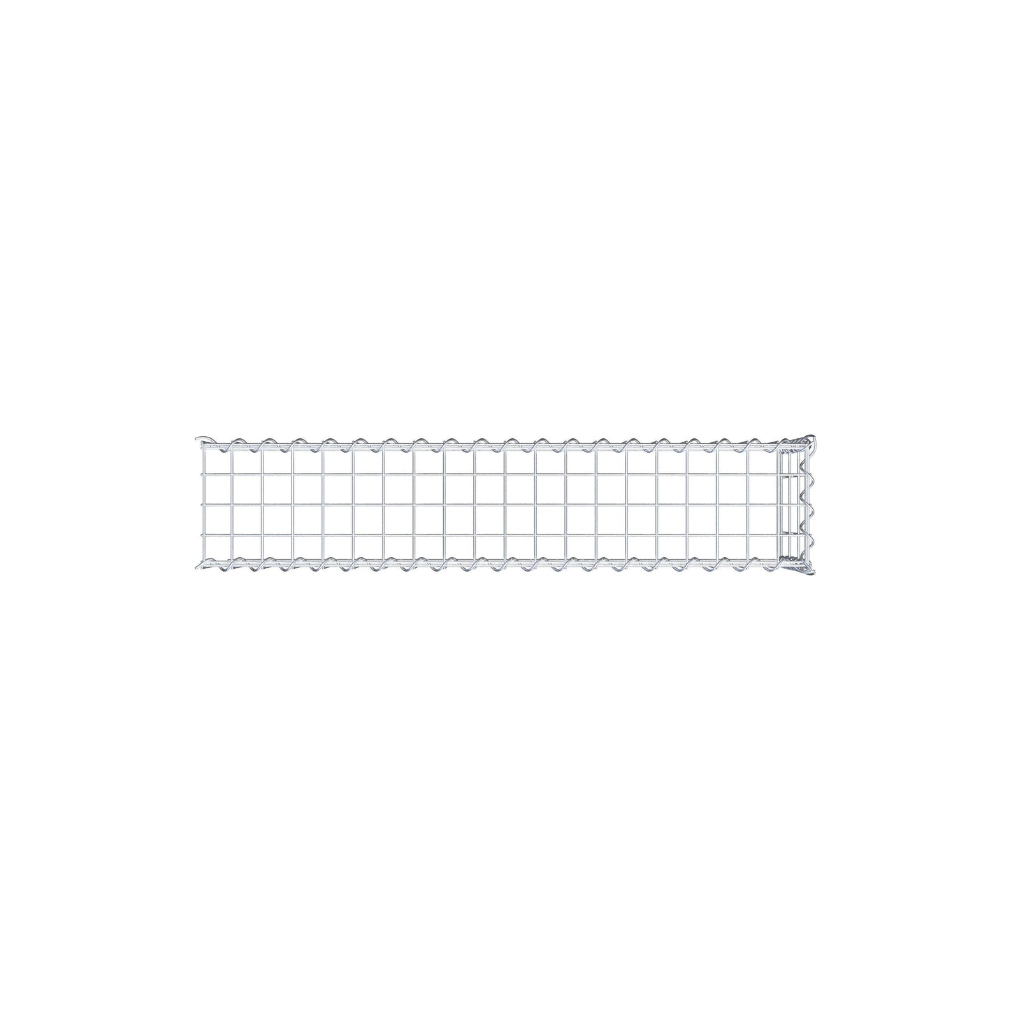 Grown-on gabion type 4 100 cm x 30 cm x 20 cm (L x H x D), mesh size 5 cm x 10 cm, spiral