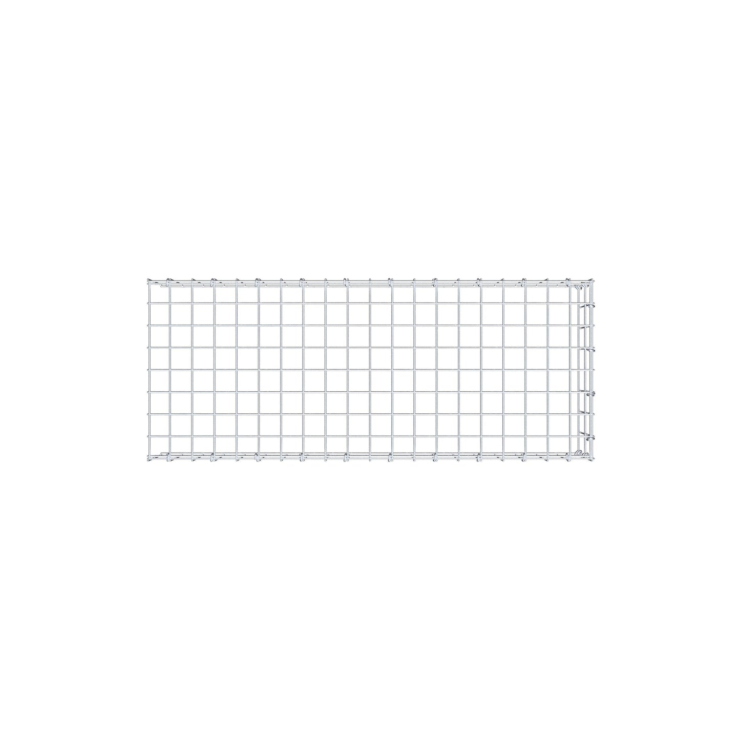 Fourche rapportée type 4 100 cm x 20 cm x 40 cm (L x H x P), mailles 5 cm x 10 cm, anneau C