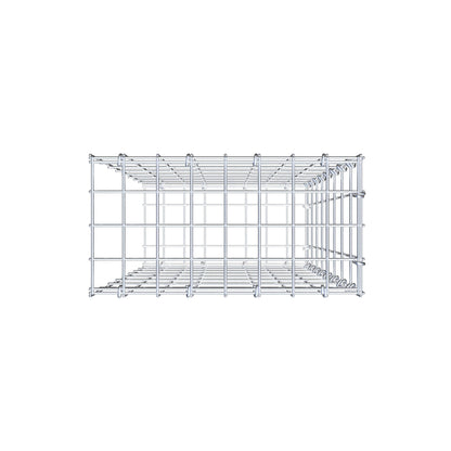 Anbaugabione Typ 2 80 cm x 40 cm x 20 cm, Maschenweite 5 cm x 10 cm, C-Ring