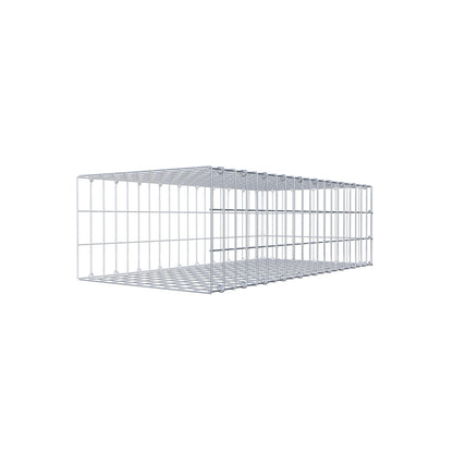 Monteret gabion type 2 100 cm x 30 cm x 50 cm, maskestørrelse 5 cm x 10 cm, C-ring