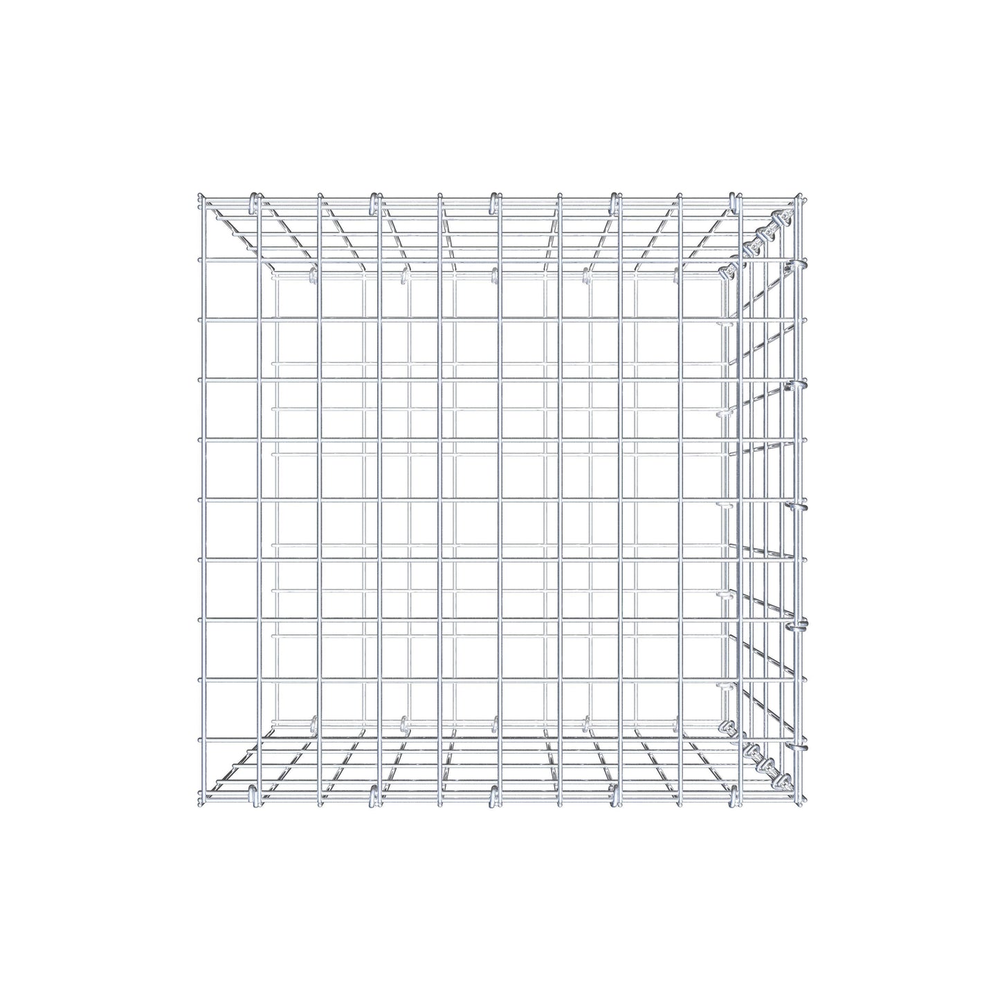 Fourche rapportée type 2 50 cm x 50 cm x 50 cm, mailles 5 cm x 10 cm, anneau en C