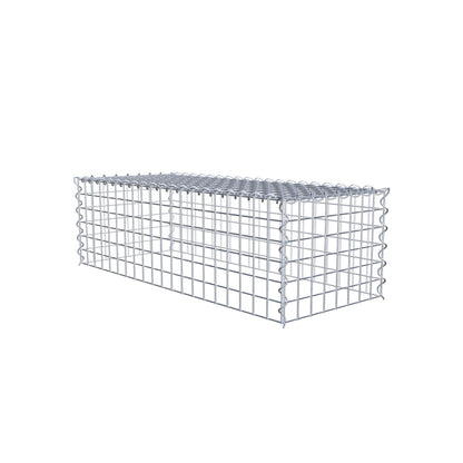 Extra gabion typ 3 100 cm x 30 cm x 40 cm (L x H x D), maskstorlek 5 cm x 5 cm, spiral
