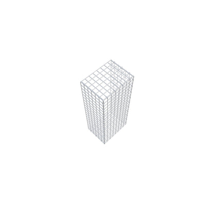 Gabbione aggiuntivo di tipo 2 100 cm x 30 cm x 40 cm (L x H x P), maglia 5 cm x 5 cm, anello a C