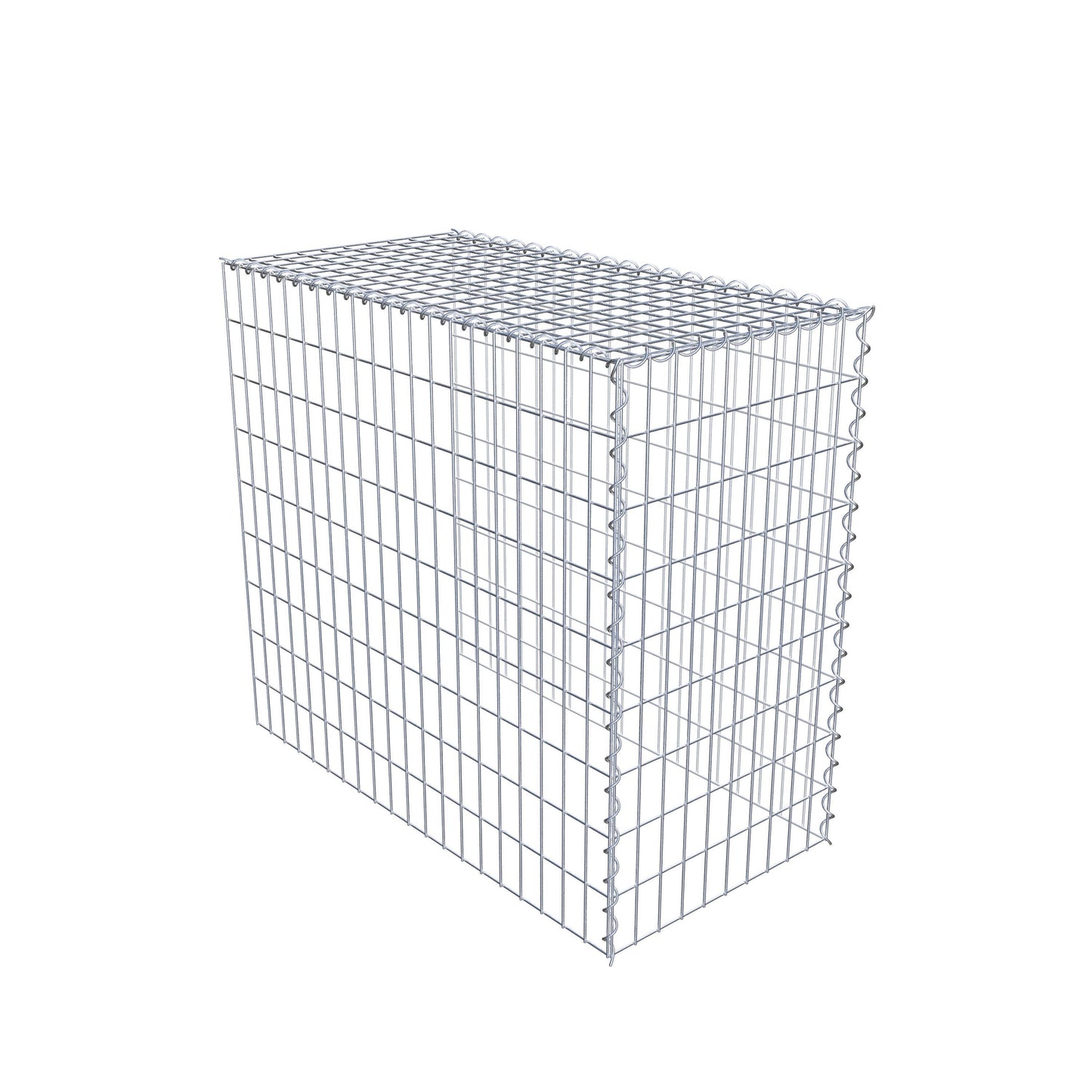 Gabion rapporté type 4 100 cm x 90 cm x 50 cm (L x H x P), mailles 5 cm x 10 cm, spirale