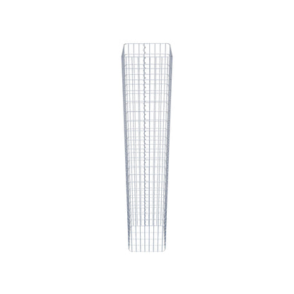 Columna de gaviones angular 42 cm x 42 cm, 230 cm de altura, MW 5 cm x 10 cm