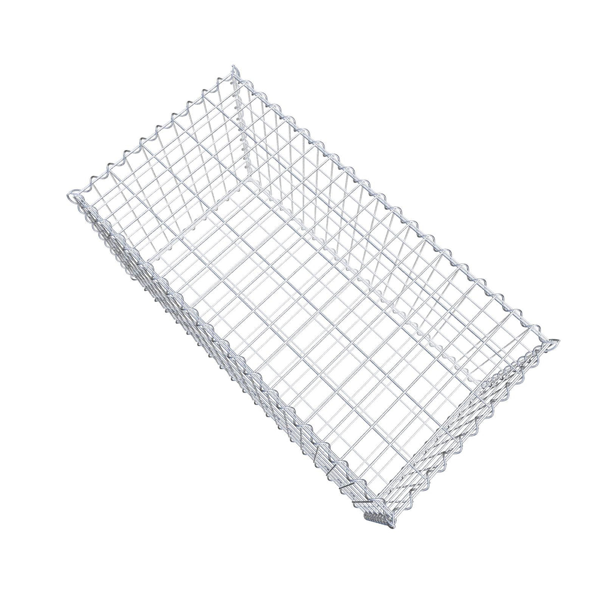 Gabion 100 cm x 50 cm x 50 cm (L x H x P), mailles 5 cm x 10 cm, spirale