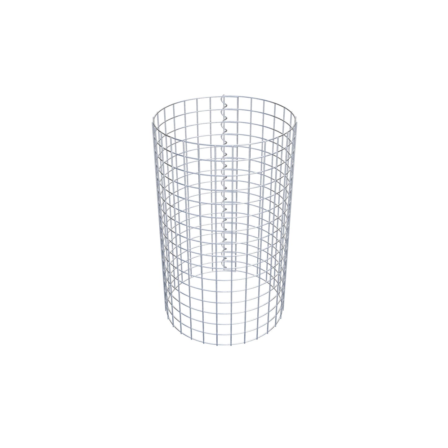 Colonna gabbionata rotonda 47 cm di diametro, 80 cm di altezza, maglia 5 cm x 5 cm