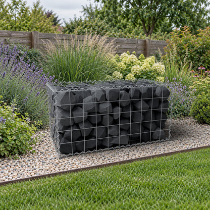 Gabião 100 cm x 50 cm x 50 cm (C x A x P), malhagem 10 cm x 10 cm, espiral