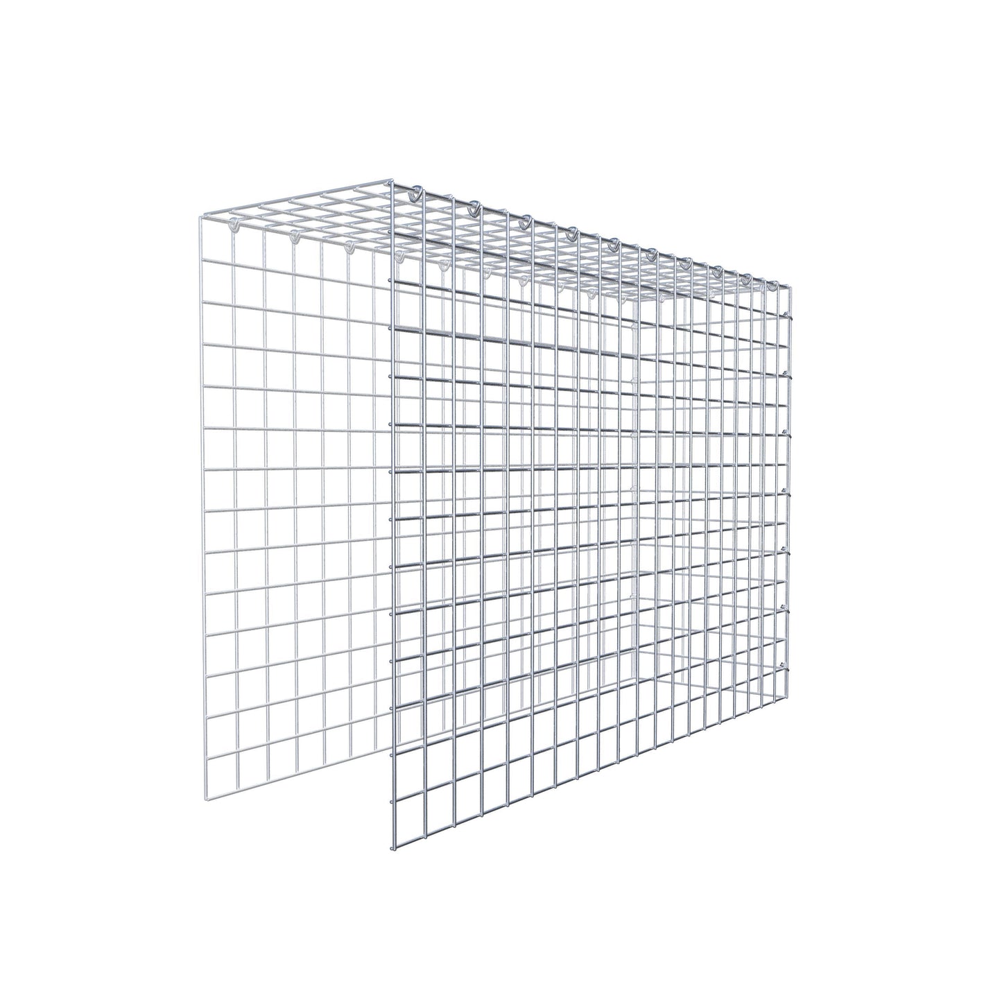 Type 4 oplegkorf 100 cm x 70 cm x 30 cm (L x H x D), maaswijdte 5 cm x 5 cm, C-ring