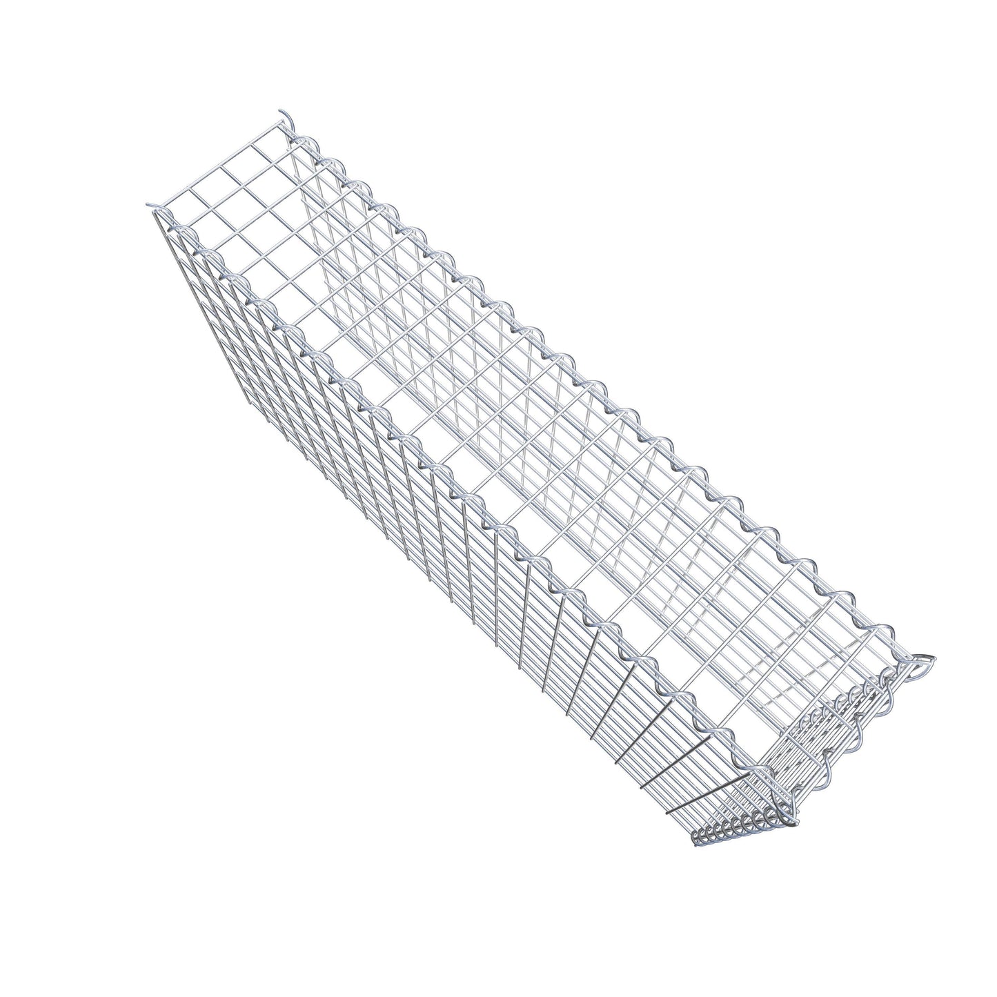 Gabion rapporté type 4 100 cm x 50 cm x 20 cm (L x H x P), mailles 5 cm x 5 cm, spirale