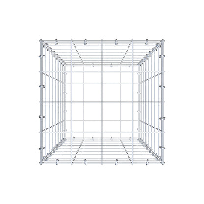 Gabion 80 cm x 40 cm x 40 cm (L x H x D), maskestørrelse 10 cm x 10 cm, C-ring