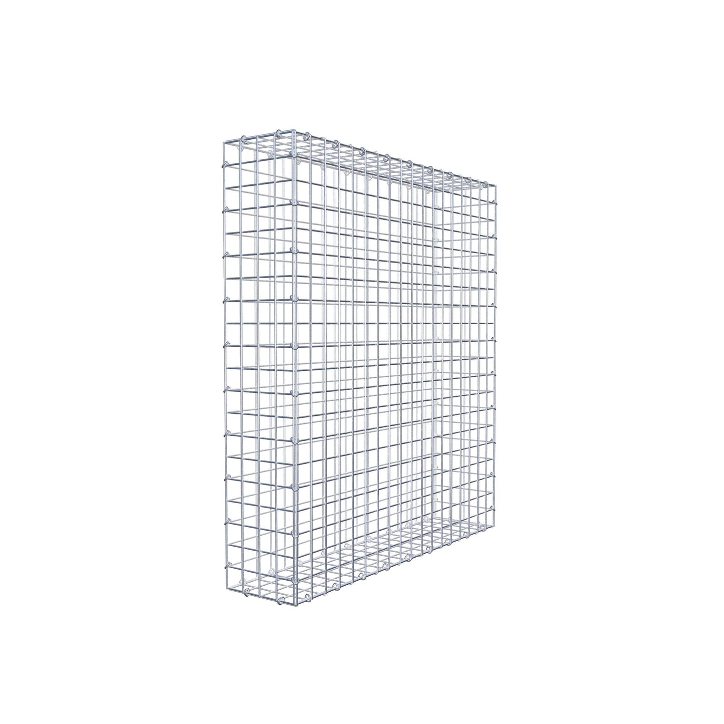 Gabião 100 cm x 90 cm x 20 cm (C x A x P), malhagem 5 cm x 5 cm, anel C