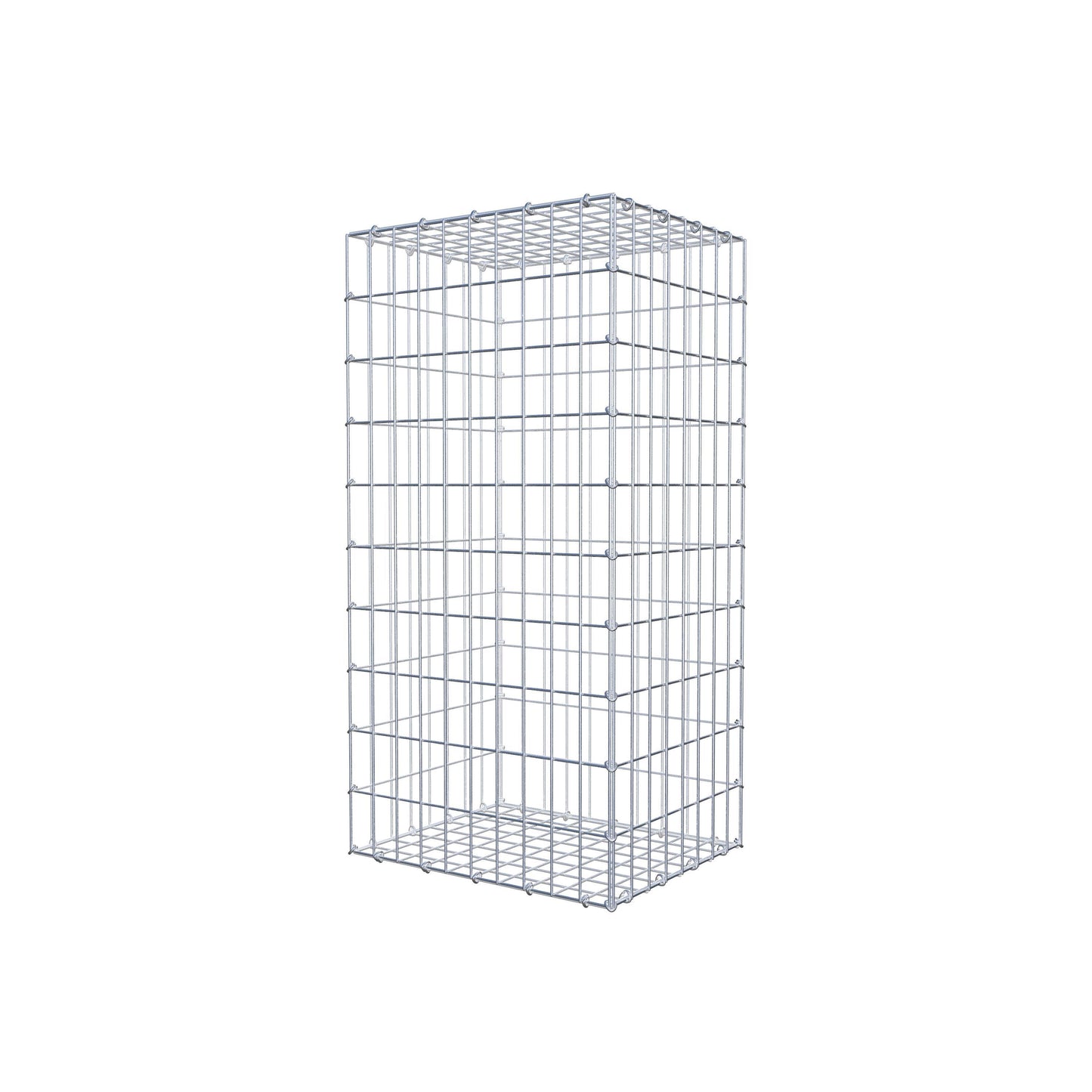 Gavión 100 cm x 40 cm x 50 cm (L x A x P), luz de malla 5 cm x 10 cm, anillo en C