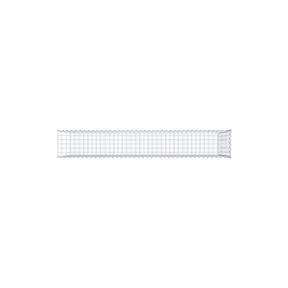 Gabião tipo 2 200 cm x 100 cm x 30 cm (C x A x P), malhagem 5 cm x 10 cm, espiral