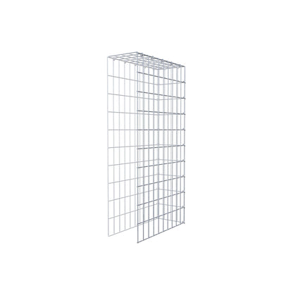Fourche rapportée type 4 100 cm x 50 cm x 20 cm (L x H x P), maille 5 cm x 10 cm, anneau en C