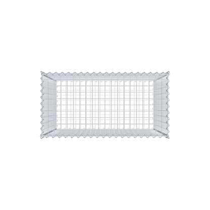 Gabion 100 cm x 90 cm x 50 cm (L x H x D), maskstorlek 5 cm x 5 cm, spiral