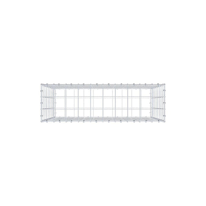 Gabião 100 cm x 90 cm x 30 cm (C x A x P), malhagem 10 x 10 cm, anel espiral