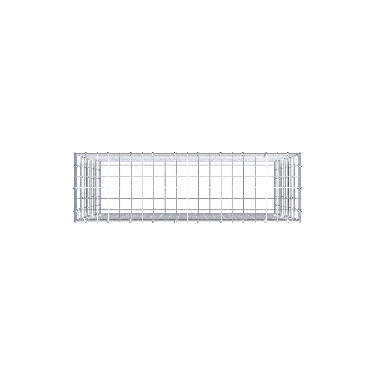 Fourche rapportée type 3 100 cm x 90 cm x 30 cm (L x H x P), mailles 5 cm x 5 cm, anneau en C
