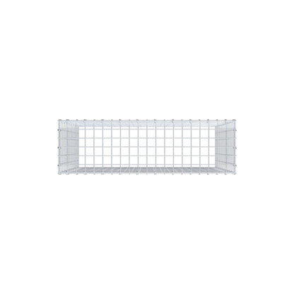 Fourche rapportée type 3 100 cm x 90 cm x 30 cm (L x H x P), mailles 5 cm x 5 cm, anneau en C