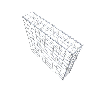Gabion rapporté type 4 100 cm x 100 cm x 20 cm (L x H x P), mailles 10 cm x 10 cm, spirale