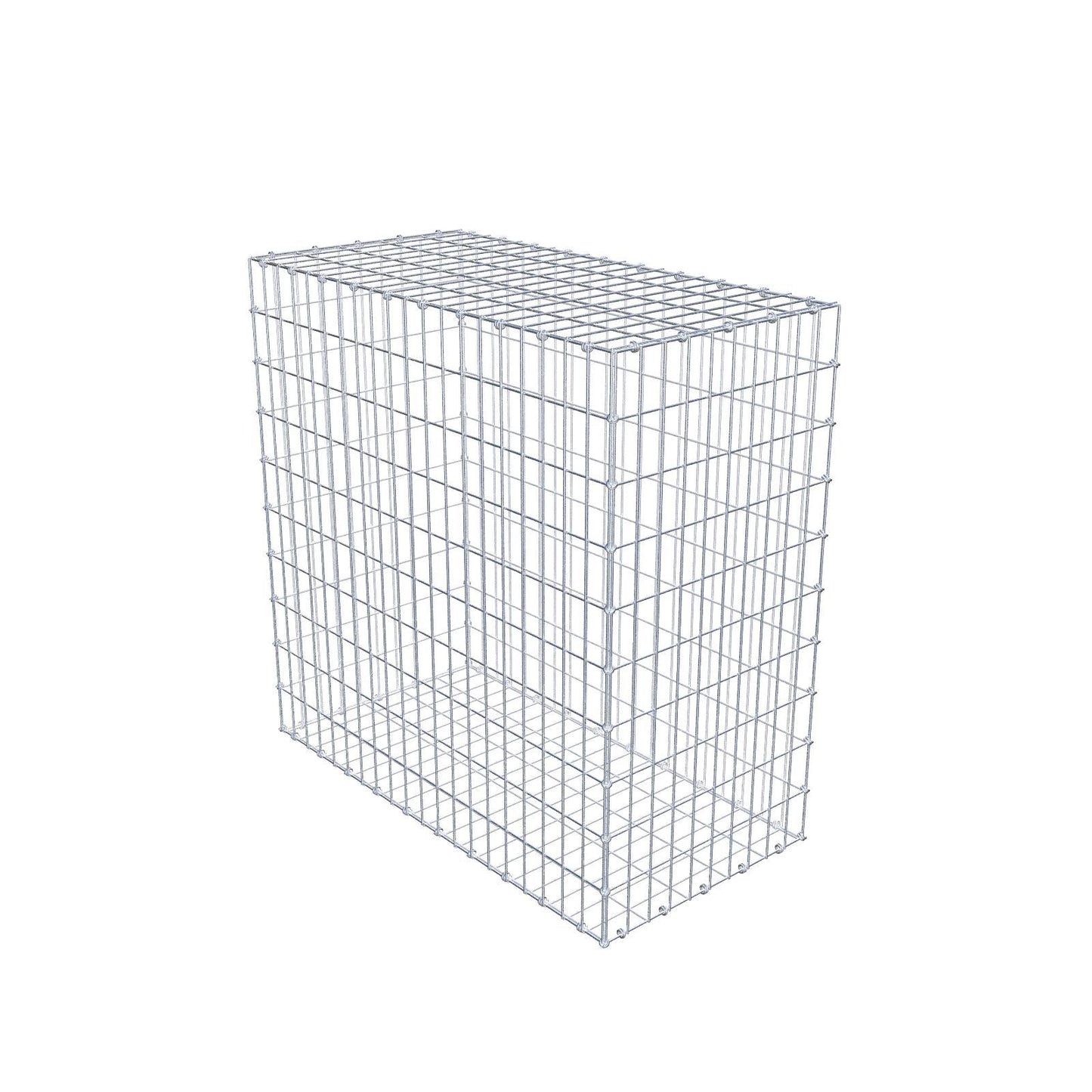 Gabion 100 cm x 100 cm x 50 cm (L x H x D), maskestørrelse 5 x 10 cm, spiralring