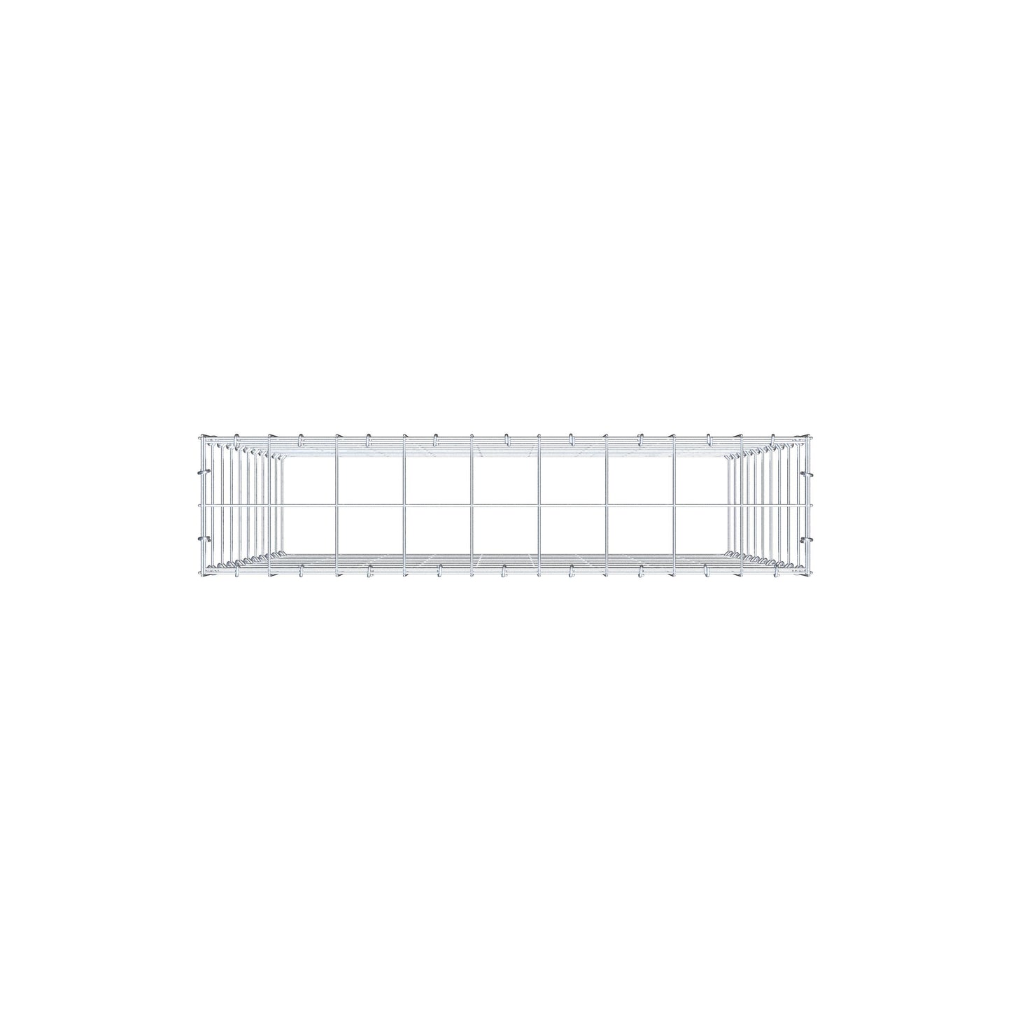 Gabião Tipo 3 100 cm x 90 cm x 20 cm (C x A x P), malhagem 10 cm x 10 cm, anel C