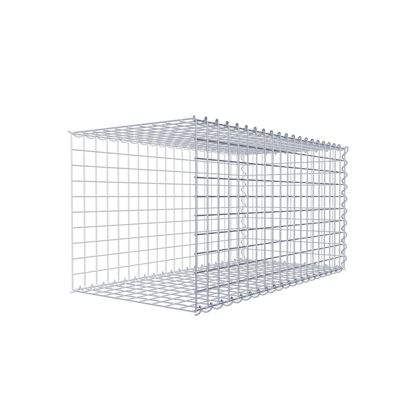 Gavión complementario tipo 2 100 cm x 50 cm x 50 cm (L x A x P), malla 5 cm x 5 cm, espiral