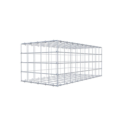 Gabion 100 cm x 40 cm x 50 cm (L x H x P), mailles 10 cm x 10 cm, anneau en C