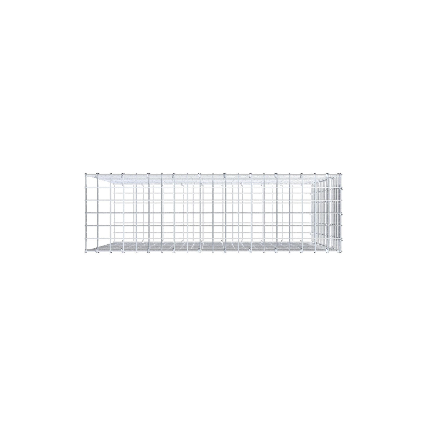 Fourche rapportée type 2 100 cm x 90 cm x 30 cm (L x H x P), mailles 5 cm x 5 cm, anneau C
