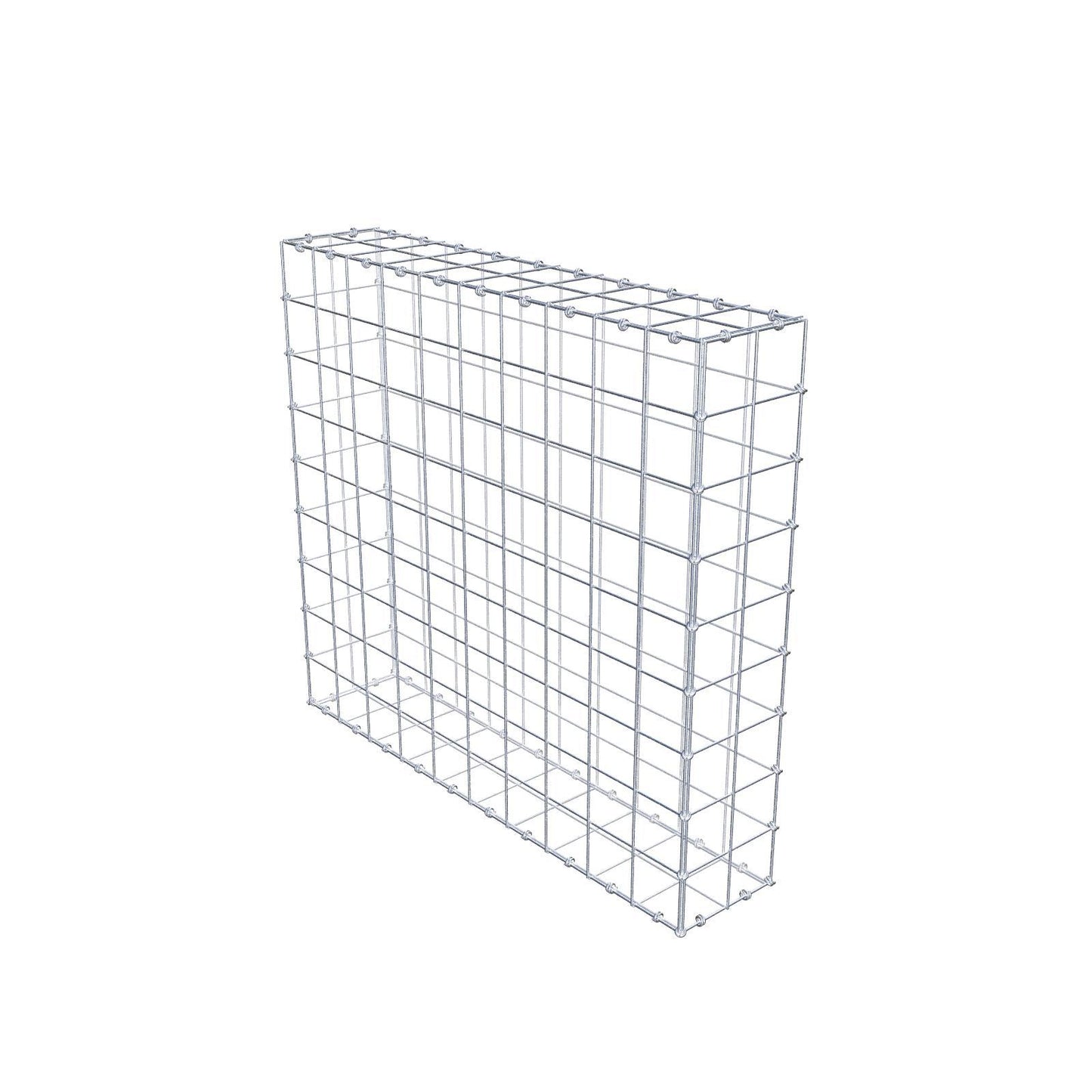 Gabião 100 cm x 90 cm x 20 cm (C x A x P), malhagem 10 x 10 cm, anel espiral