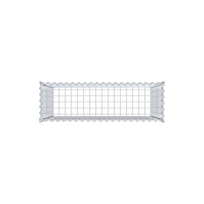 Gabion rapporté type 3 100 cm x 80 cm x 30 cm (L x H x P), mailles 5 cm x 5 cm, spirale
