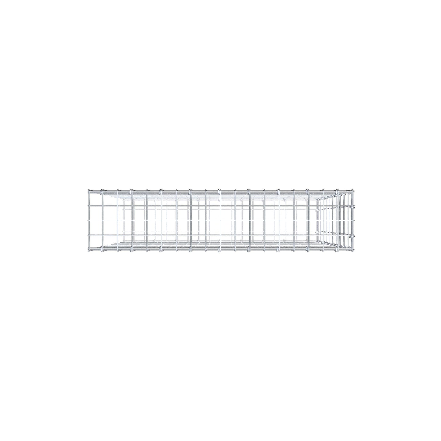 Gabião tipo 2 100 cm x 90 cm x 20 cm, malhagem 5 cm x 10 cm, anel C