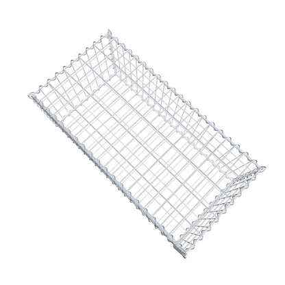 Gabion 100 cm x 40 cm x 50 cm (L x H x D), maskestørrelse 5 cm x 10 cm, spiral