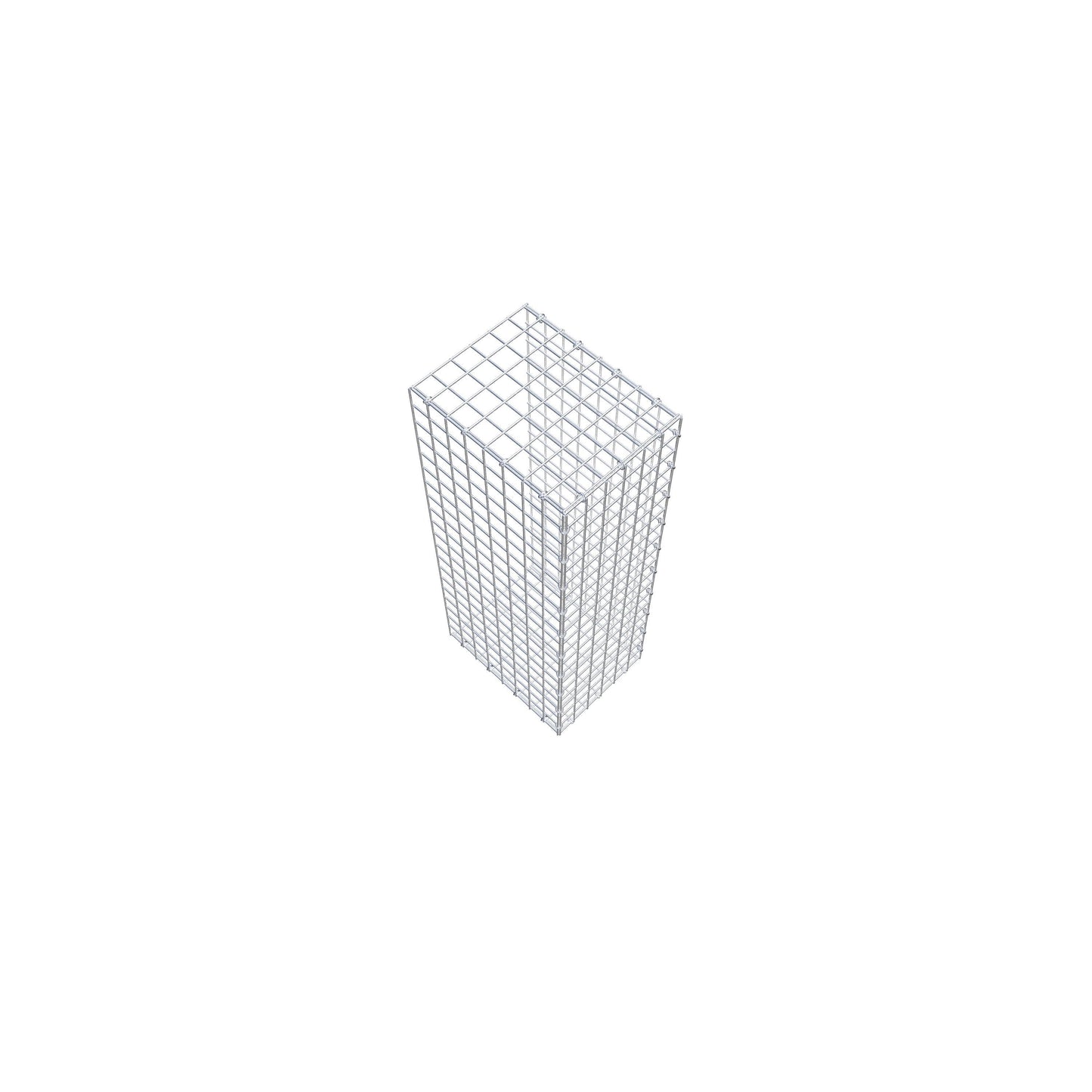 Gabbione fissabile tipo 2 100 cm x 40 cm x 30 cm (L x H x P), maglia 5 cm x 5 cm, anello a C