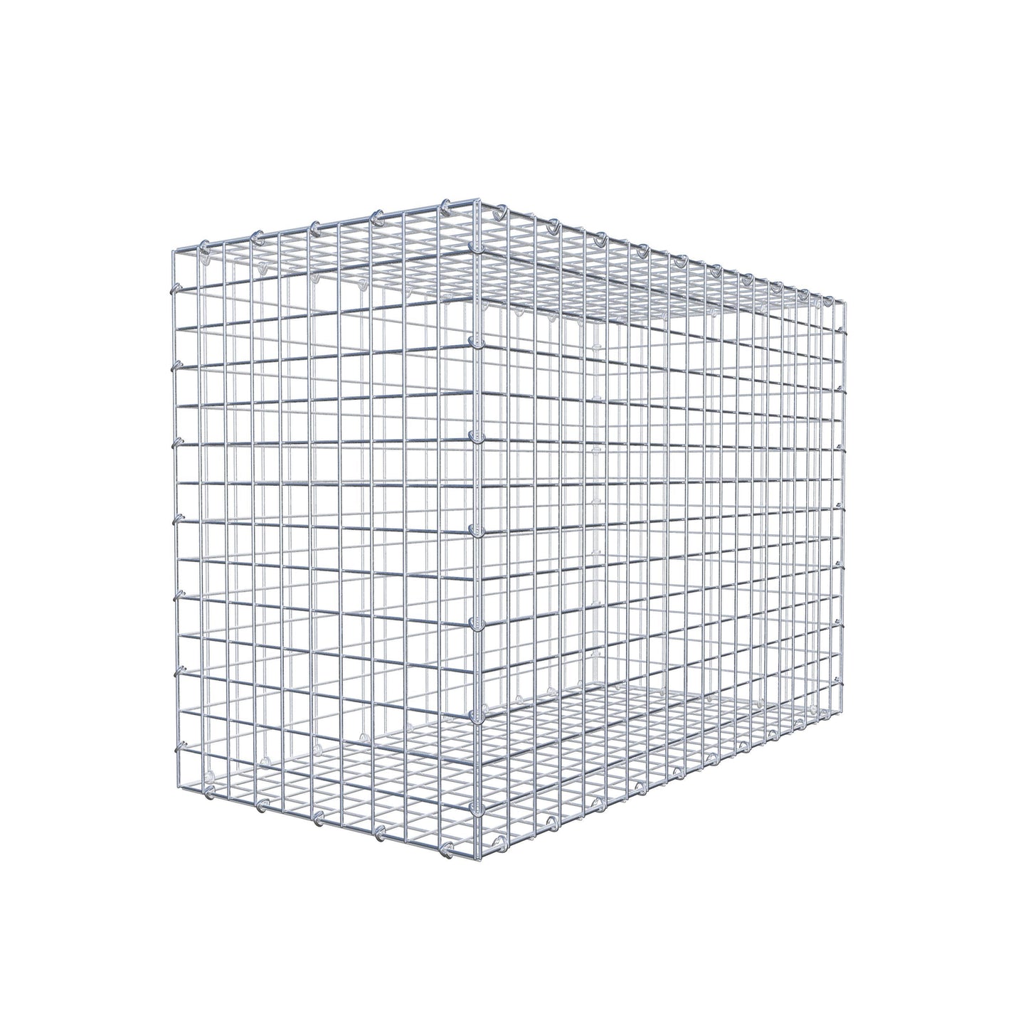 Gabião 100 cm x 70 cm x 50 cm (C x A x P), malhagem 5 cm x 5 cm, anel C