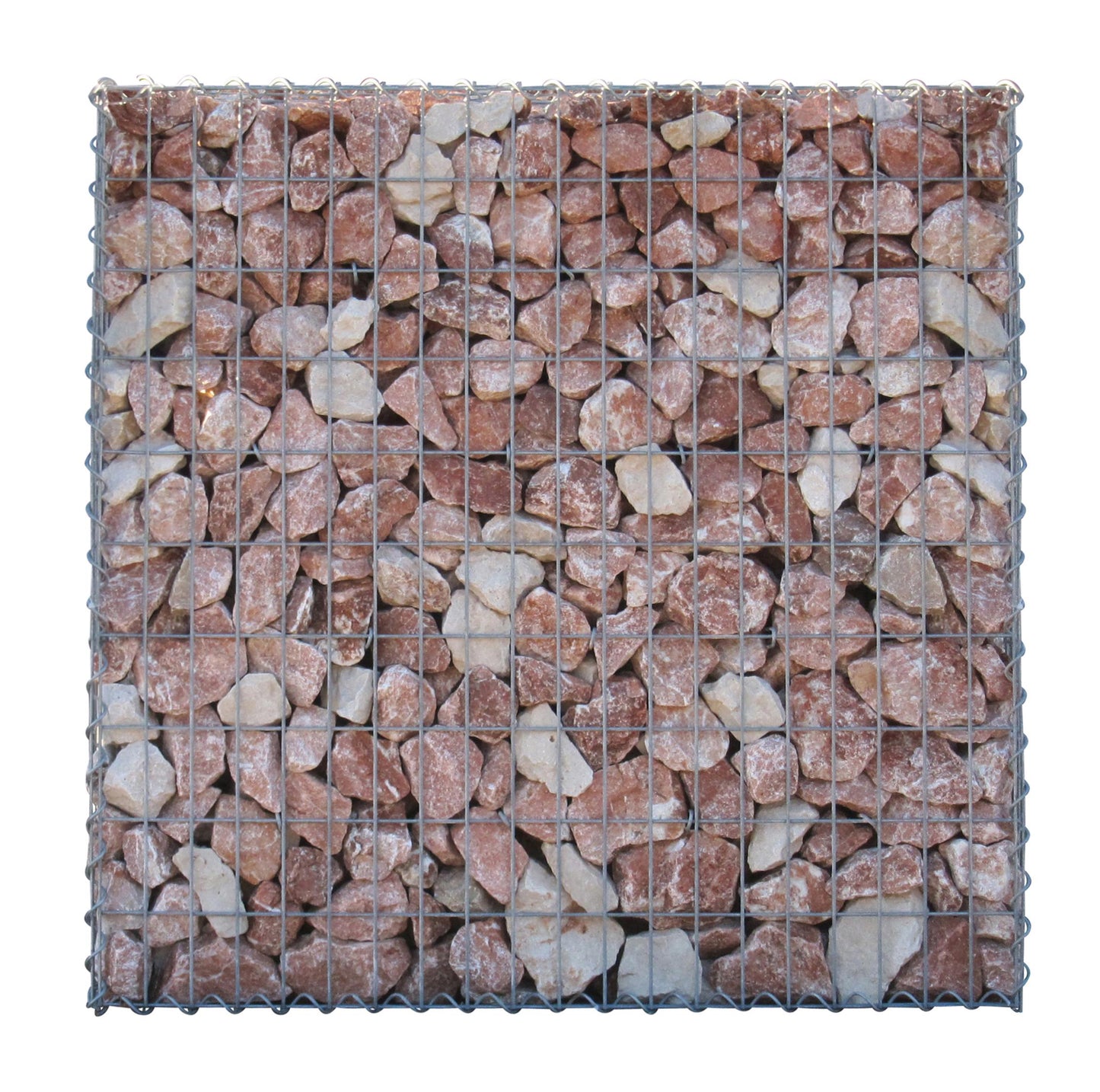 Gabião 100 cm x 100 cm x 30 cm (C x A x P), malhagem 5 cm x 10 cm, espiral