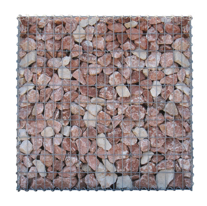 Gabião 100 cm x 100 cm x 30 cm (C x A x P), malhagem 5 cm x 10 cm, espiral