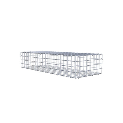 Gabion 100 cm x 20 cm x 40 cm (L x H x P), mailles 5 cm x 5 cm, anneau en C