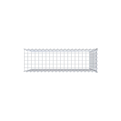 Opvokset gabion type 4 100 cm x 80 cm x 30 cm (L x H x D), maskestørrelse 5 cm x 5 cm, spiral