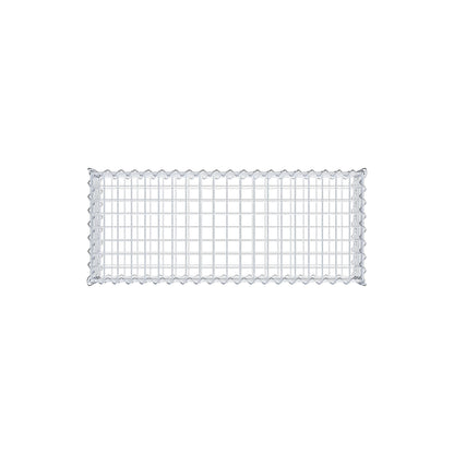 Gabion 100 cm x 20 cm x 40 cm (L x H x P), mailles 5 cm x 5 cm, spirale