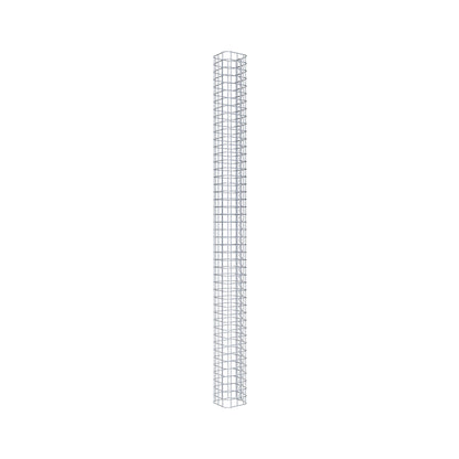 Colonna di gabbioni quadrata 17 cm x 17 cm, 230 cm di altezza, MW 5 cm x 5 cm