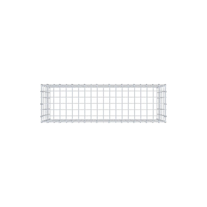 Typ 3 påbyggnadsgabion 100 cm x 50 cm x 30 cm (L x H x D), maskstorlek 5 cm x 10 cm, C-ring