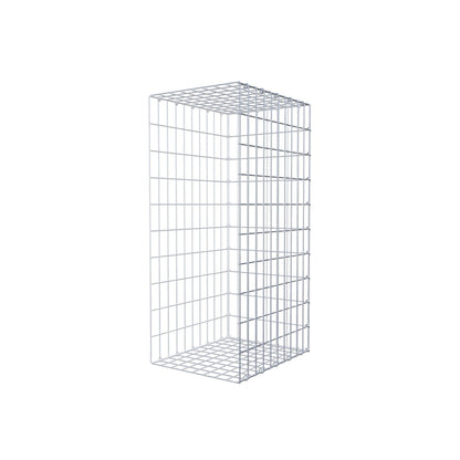 Mounted gabion type 2 100 cm x 50 cm x 40 cm, mesh size 5 cm x 10 cm, C-ring