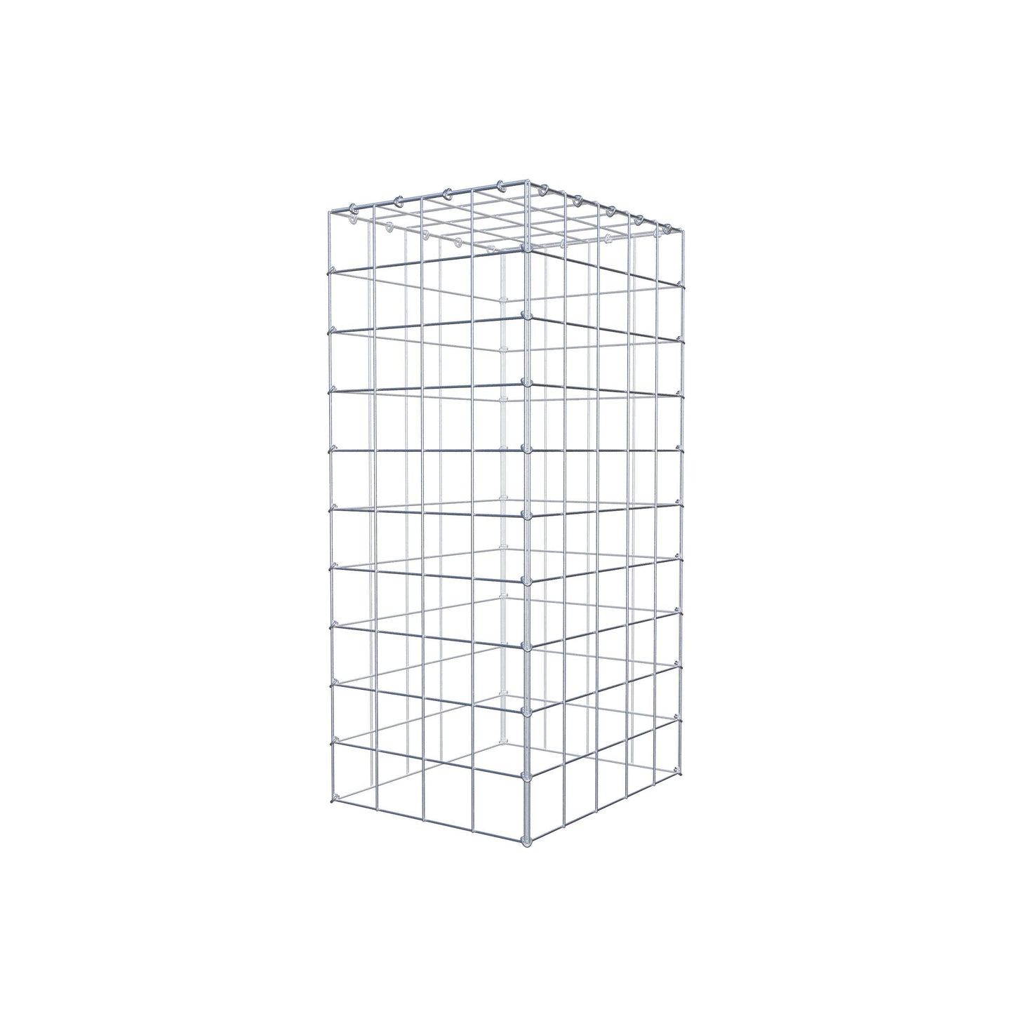 Gabião Tipo 3 100 cm x 50 cm x 40 cm (C x A x P), malhagem 10 cm x 10 cm, anel C