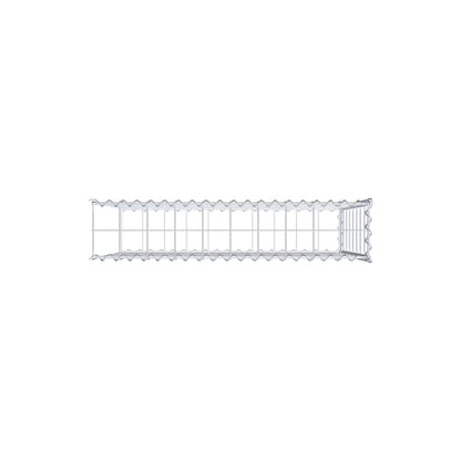 Grown-on gabion type 2 100 cm x 80 cm x 20 cm (L x H x D), mesh size 10 cm x 10 cm, spiral